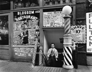 ... -Antique-Barber-Shop-Photo-Hair-Cut-Hot-Razor-Shave-Restaurant-Menu