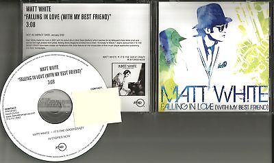 MATT WHITE Falling in Love 2010 TST PRESS PROMO DJ CD Single with my Best