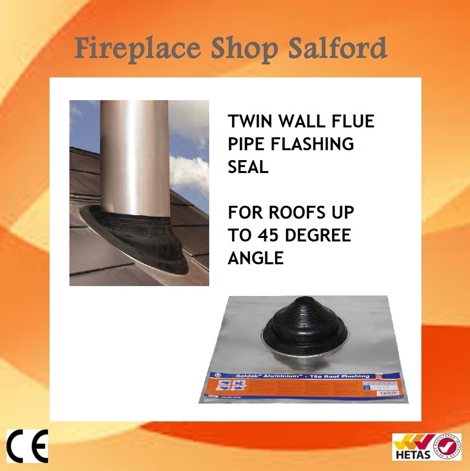 Seldek Aluminium Roof Boiler Flue Flashing Rubber Twin Wall Chimney