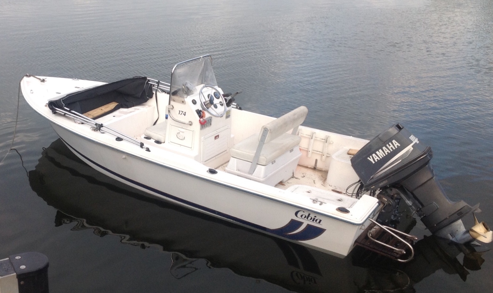 COBIA 17 center console boat with Bimini top and trailer, BOAT HISTORY REPORT