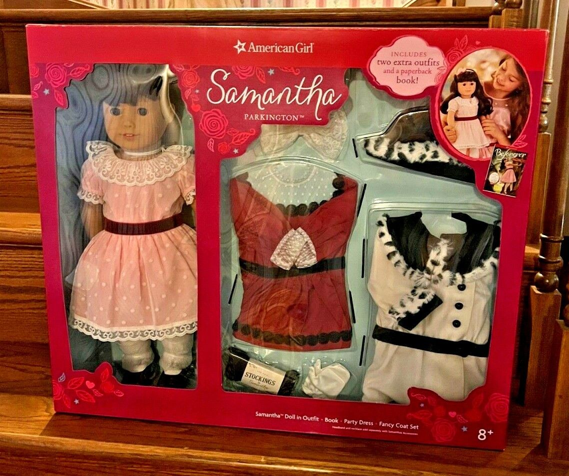 NEW In Box American Girl Doll SAMANTHA PARKINGTON Ready for Christmas- RETIRED s