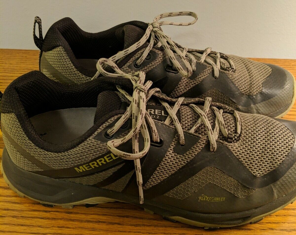 Merrell Men 11 Hyperlock Shoes Sneakers Green Athletic Hiking Flex J033715 Nice!