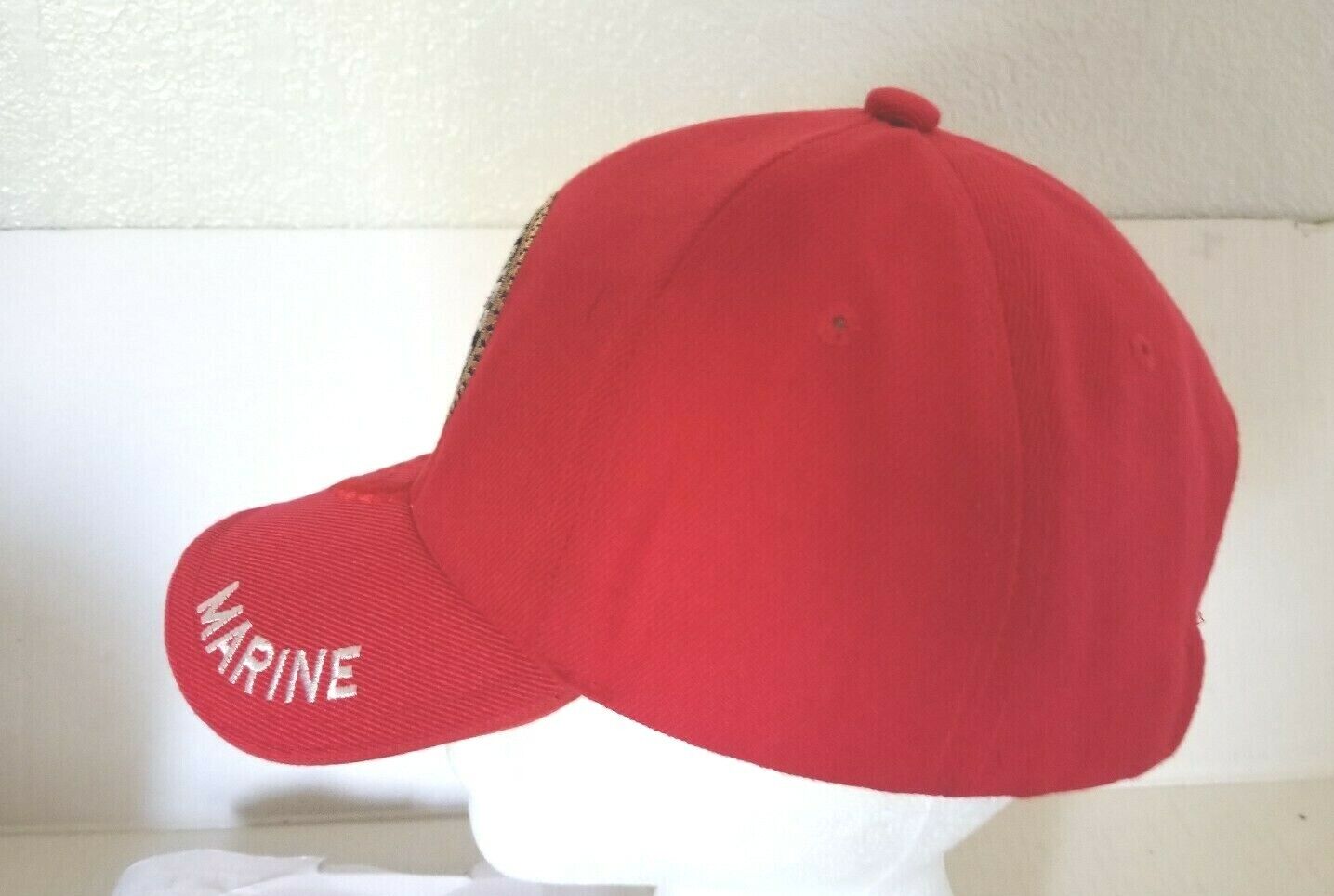 Fantastic Red Embroidered US Marine Corps  Ball Cap Hat Acrylic  Fastener back 