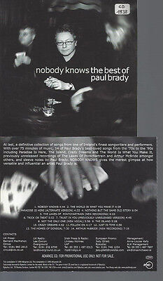 CD--PAUL BRADY NOBODY KNOWS THE BEST (Nobody Knows The Best Of Paul Brady)