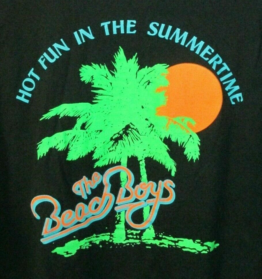 The Beach Boys Hot Fun in the Summertime Men's Black Shirt XL VTG 90s HTF RARE