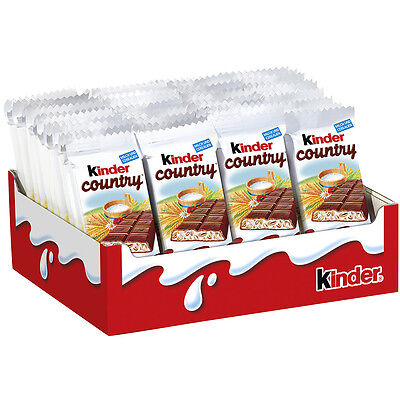 15 x Kinder country milkchocolate bars (= 350g) **Made in Germany** BEST