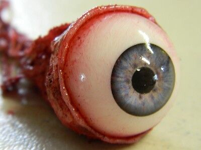 HALLOWEEN HORROR Movie PROP RIPPED OUT EYEBALL Blue!