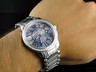 Pre-owned Aqua Master Mens  Swiss Movement Blue Dial Diamond Watch In Gray