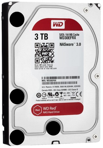 UPC 100177019772 product image for Wd Red 3tb Nas Hard Disk Drive - 5400 Rpm Class Sata 6 Gb/s 3.5 Inch - Wd30efrx | upcitemdb.com