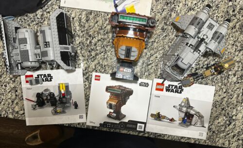 Lego Star Wars Lot Of 3 Sets! Tie Bomber, Leia Boushh, Ferrix!