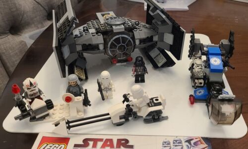  Vader Tie Fighter 8017 100% Complete. Incl. Other Empire Legos.