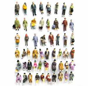 P8702-108pcs-1-87-Well-Painted-Figures-Seated-Passenger-HO-Scale