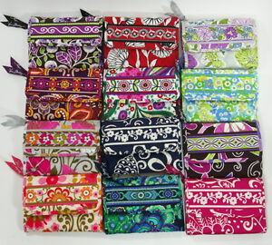 NEW-Vera-Bradley-Euro-wallet-Trifold-Style-New-with-Tag