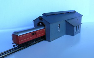 Details about N scale building Loco shed from Victoria