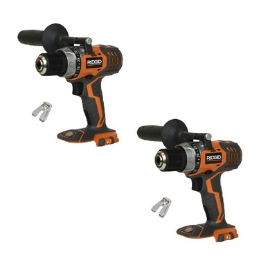 NEW 2 RIDGID FUEGO 18V 18 VOLT 1/2" COMPACT DRILL DRIVER R86008 (TOOLS ONLY)
