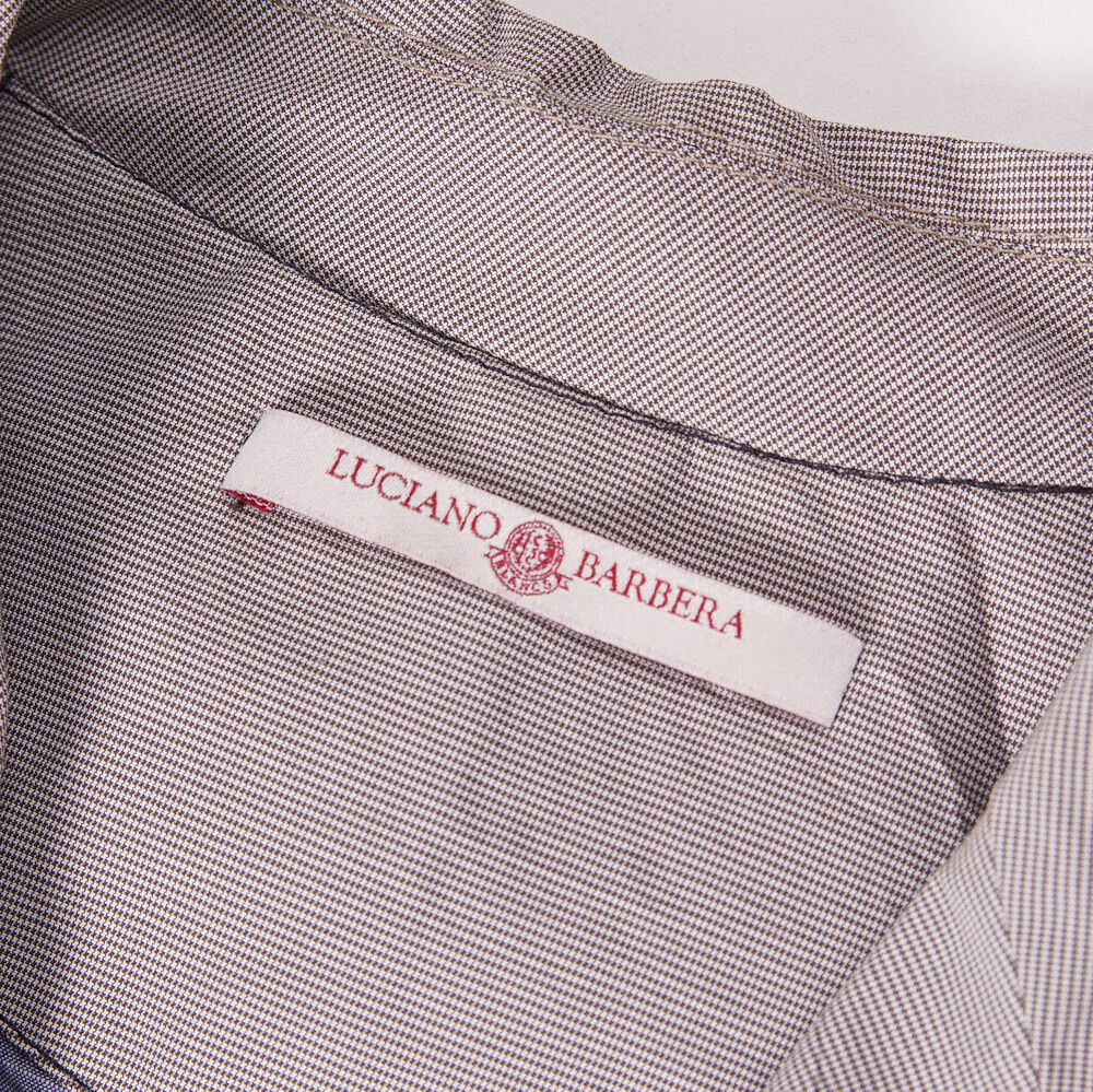 Pre-owned Luciano Barbera $1395  Lightweight Tech Fabric Blazer L 42 (eu 52) Jacket In Beige