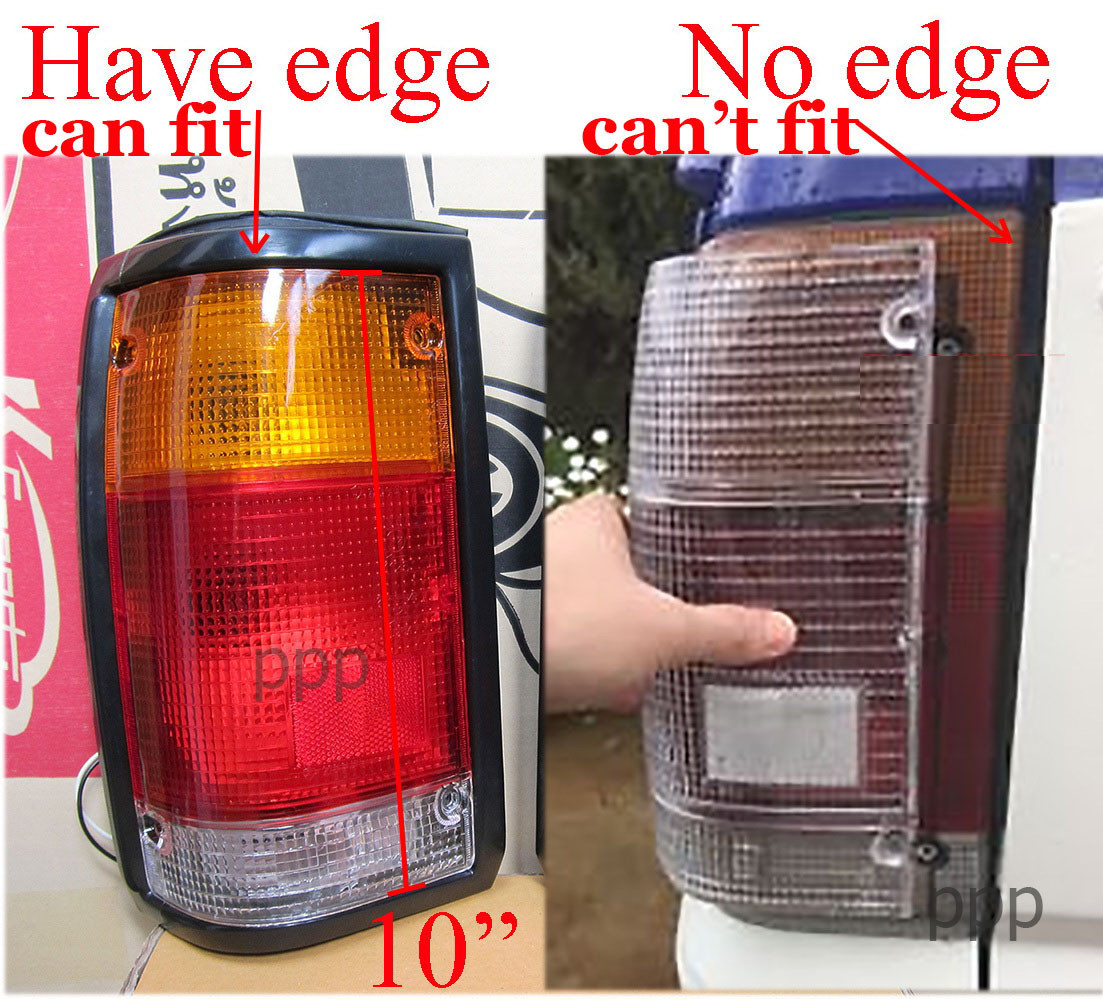 BUMPER CORNER CLEAR RED TAIL LIGHT LENS SET MAZDA B2000 ... mazda b2000 tailight wiring 