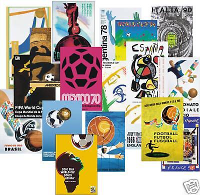 1930-2018 World Cup Poster POSTCARD Complete Set