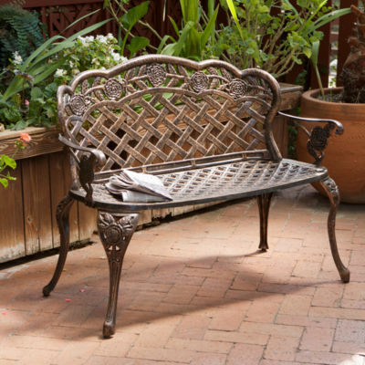 Outdoor Patio Furniture Floral Design Antique Copper ...