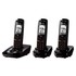 Landline Phone: Panasonic KX TG7433B 1.9 GHz Trio 1-Line Cordless Phone Cordless Phone, DECT, 1.9 GHz band, Single Line Op...