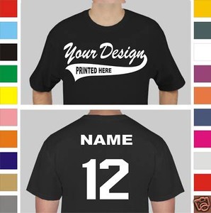 12 Custom Screen Printed Baseball Team T-Shirts Jerseys | eBay
