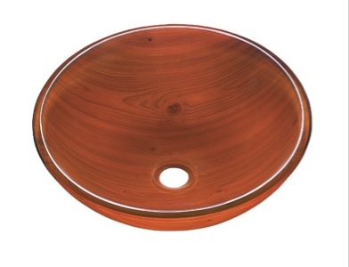 Details about Bathroom Glass Vessel Basin Sink Vanity Bowl Wood
