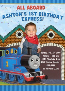THOMAS THE TANK TRAIN CUSTOM BIRTHDAY INVITATIONS | eBay