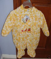 NEW DISNEY POOH LIGHTWEIGHT SNOWSUIT SZ 6 MONTHS ~BRC