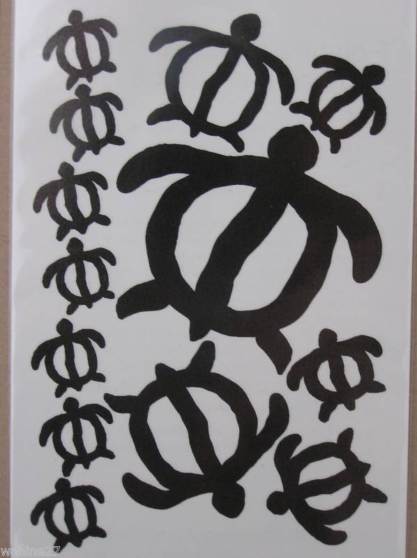 eBay.ph: Set of 13 Polynesian Style Temp Tattoos Hawaiian Honu (item 120570831617 end time Jan 12, 