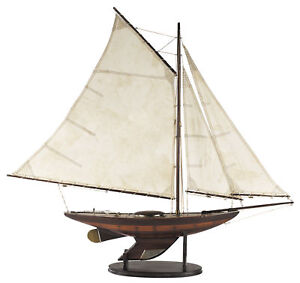  Yacht Ironsides Small Wooden Model 39" Built Sailboat New | eBay