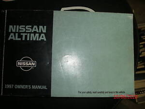 1997 Nissan altima repair manual
