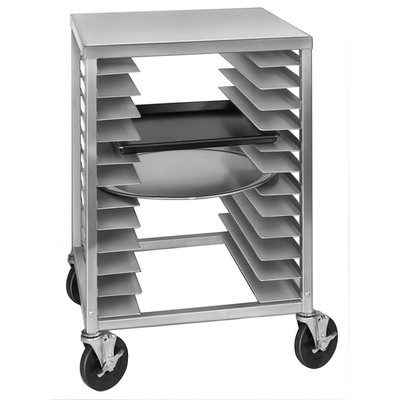 Kitchen Supply  Pizza Stone on Half Size Pizza Racks With Worktable   12 Tray Stand 845033013920