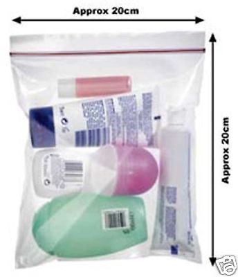 10 Airport Security Hand Luggage Liquid Bags