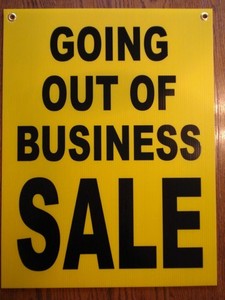 business sign 18x24 coroplast going