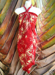 Wrap Dress on Sarong Red Brown Turtle Plus Sized Cover Up Wrap Dress   Ebay