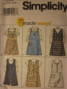 uncut skort oop jumper simplicity ff sewing pattern