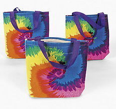 12 Canvas TIE-DYED TOTE BAGS tie dyed ...