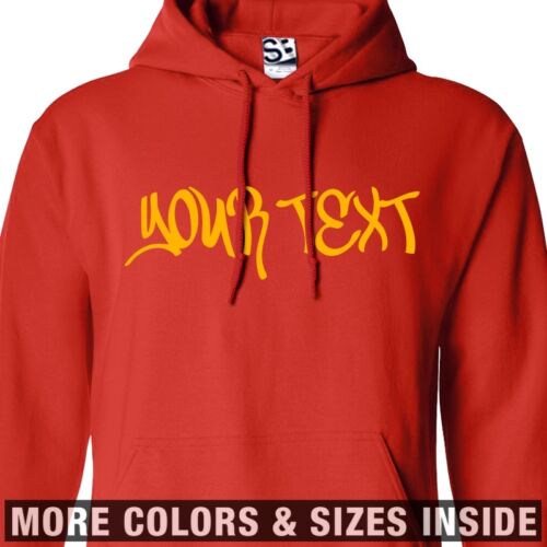 All Sizes & Colors Custom Graffiti HOODIE Personalized Street Tag Sweatshirt 