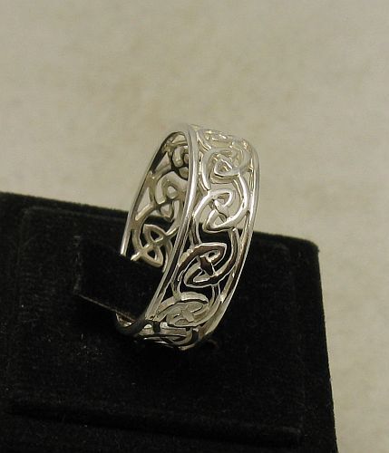 Sterling Silver Ring Celtic Band Solid 925 Handmade Empress