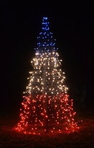 4' PATRIOTIC RED-WHITE-BLUE CRAB POT CHRISTMAS TREE PreLit NC Coast Seashore | eBay