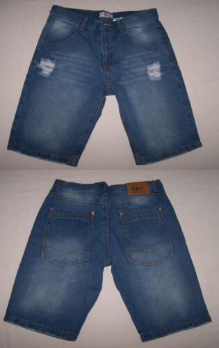 Jungen Mädchen Jeans Bermuda Shorts kurze Hose blau 170 NEU