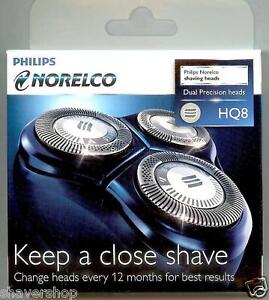 Philips Norelco HQ8 Spectra Sensotec Shaver HQ 8 Heads | eBay