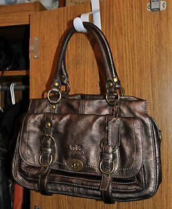 COACH 12704 COPPER BROWN LEGACY GARCIA SOFT LEATHER Tote Handbag Purse | eBay