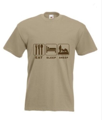 Eat Sleep Sheep Shephard  Funny T-shirt in all Sizes and choice of colours