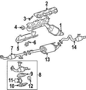 toyota oem exhaust manifold #7 toyota oem exhaust manifold #7