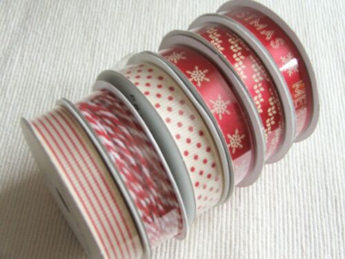 American Crafts 6 x 4ft spool FESTIVE//CHRISTMAS assortment packs ~ colour themes