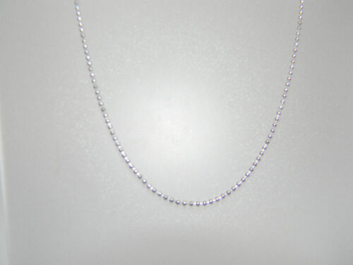 925 Sterling Silver Ball Bead Chain Necklace 16 to 26" 