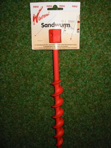 Erd-Sandwurm  32 cm STABIELO 1 x Zelthering Holly-WURMI ® Schraubhering