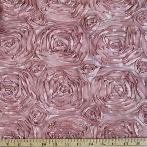 15 Pack 54/"x54/" Rosette Satin Overlays 22 Colors Spiral Rose Wedding Tablecloths