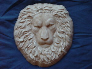 Huge Lion Head Face Plaque Concrete Cement Plaster Garden Mold 7032 | eBay